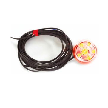 Was W74.1 545/I/MC LED för gummiarm Röd m ofärgat glas 12/24V