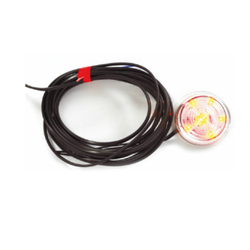 Was W74.3 546/I/M LED för gummiarm 12-24V Orange Ofärgat glas