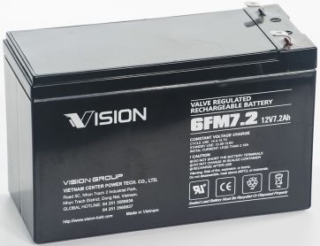 Vision Vrla 12V 7,2Ah (T2=6,3mm)