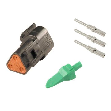 Deutschkontakt hane, 3-pol, komplett, 0.5-1.5mm2