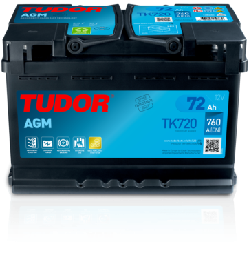 Tudor AGM 12V 72Ah