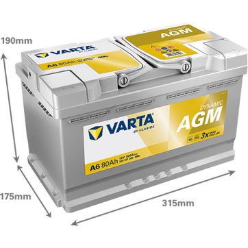 Varta Dynamic AGM 12V 80Ah