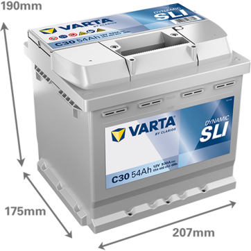 Varta Dynamic SLI 12V 54Ah (CCA 530A)