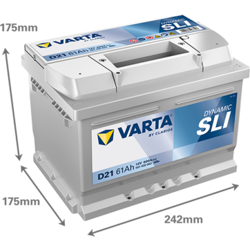 Varta Dynamic SLI 12V 61Ah (CCA 600A)