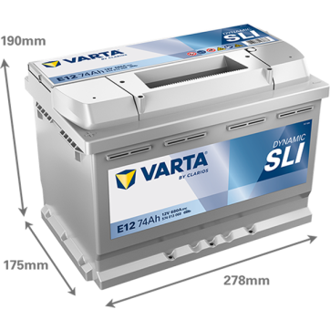 Varta Dynamic SLI 12V 74Ah (CCA 680A)