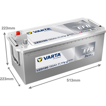 Varta Prof. Dual Purpose EFB 12V 190Ah
