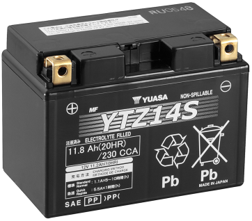 Yuasa MC Hög Effekt AGM 12V 11,8Ah