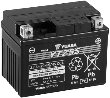 Yuasa MC Hög Effekt AGM 12V 3,7Ah