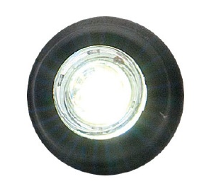 Was W80 668 Led-markering för hålmont. 12-24V Vit