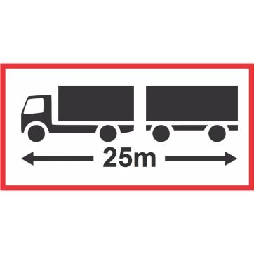 Norgeskylt 25m