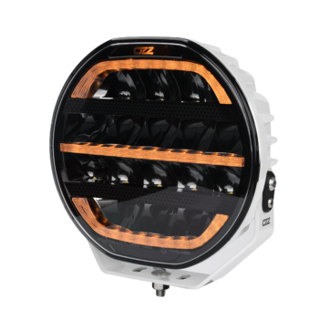 OZZ XR2 P9" LED-extraljus med dynamiskt positionsljus, vit