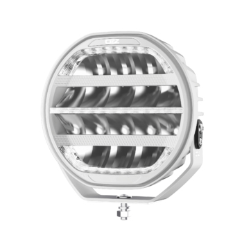 OZZ XR3 P9" Arctic Edition LED-extraljus med dynamiskt positionsljus, vit