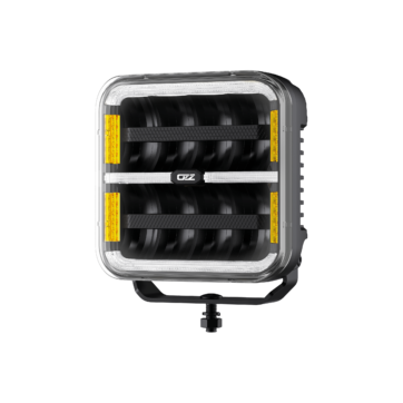 OZZ SQR 7" LED-extraljus med varningsljus och boost, svart